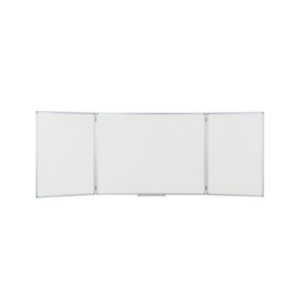 TABLEAU BLANC TRIPTYQUE EMAILLE H.100*L.400CM OUVERT