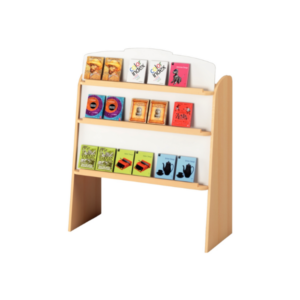 BIBLIOTHEQUE DOUBLE MELA 3ETAGERES H.125XL.102CM