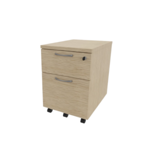 CAISSON MOBILE 2 TIROIRS DONT 1 DS CHENE FIL