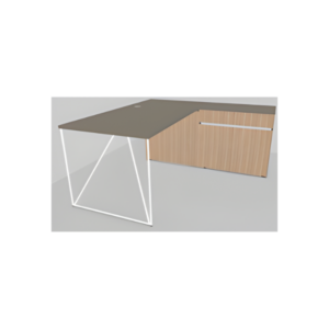 BUR AIR RET D/MEUBLE 160/160 GRIS CUB/CHENE A/BLC