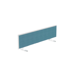 CLOISON ACOUSTI. BUREAU L70 TISSU BLEU FIXA.BLANC