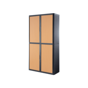ARMOIRE HAUTE RIDX H.204XL110CM 4TAB ANTHRA/HETRE